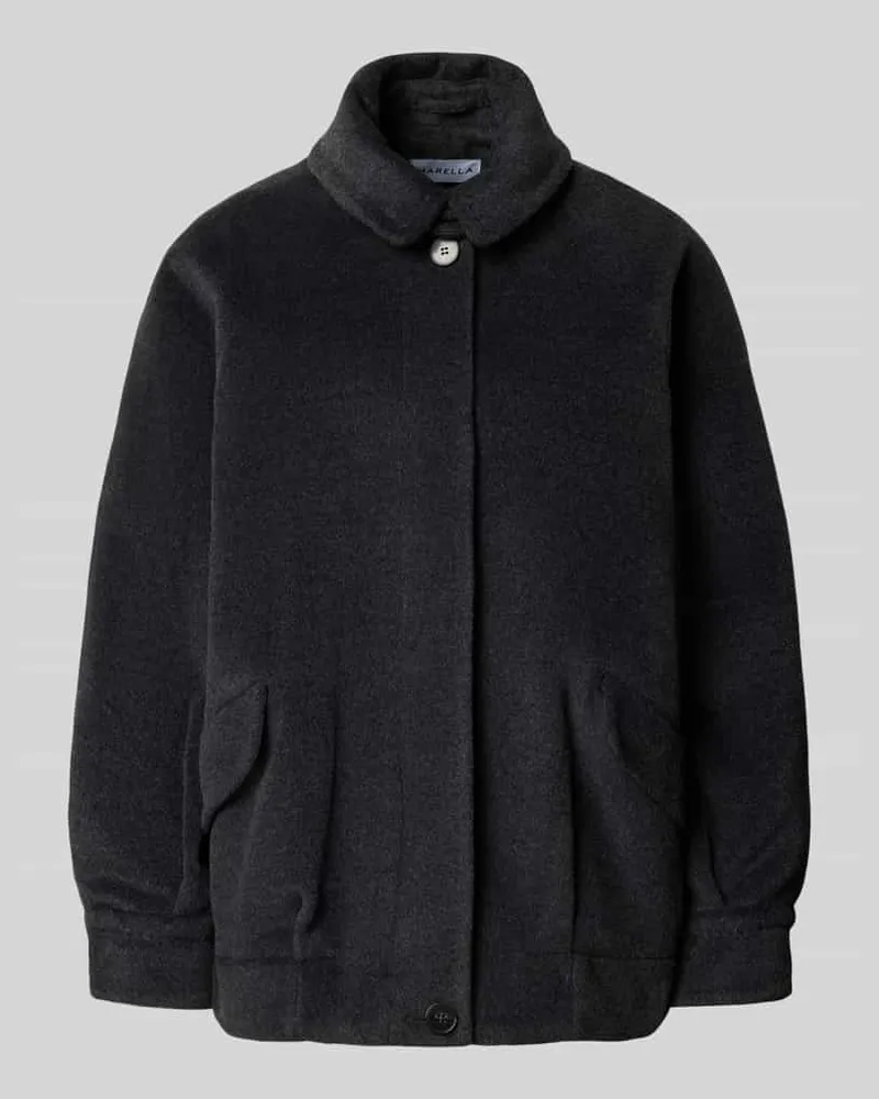 MARELLA Straight Fit Jacke mit Pattentaschen Modell 'CORONA Graphit