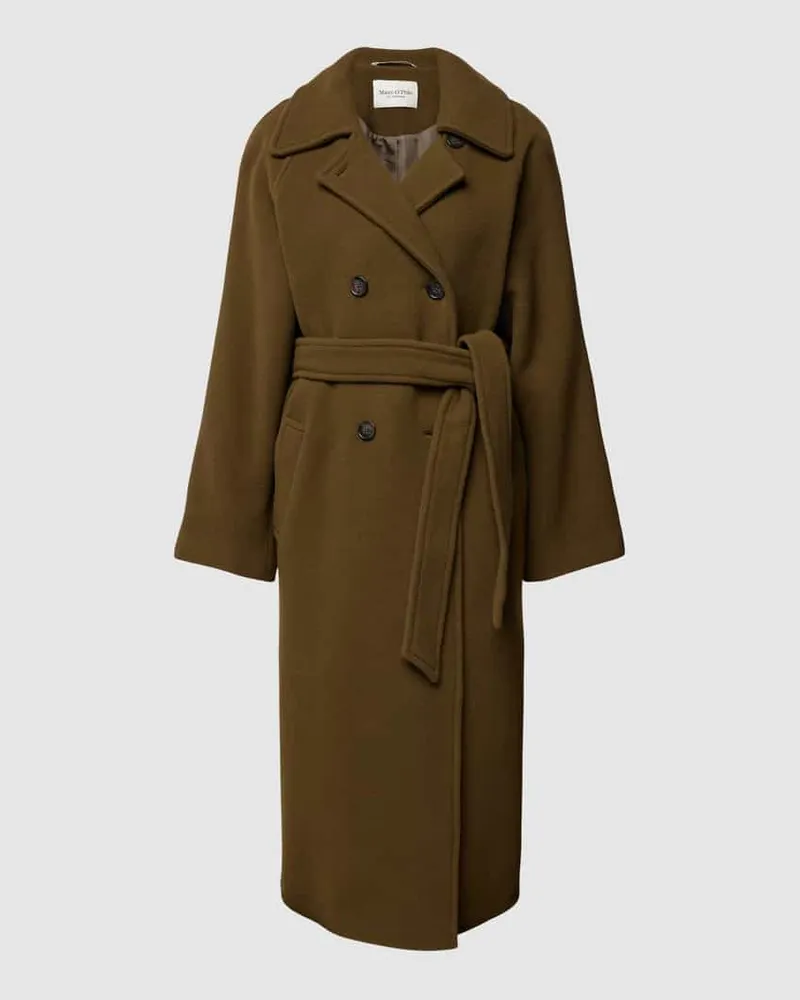 Marc O'Polo Mantel mit Bindegürtel Khaki