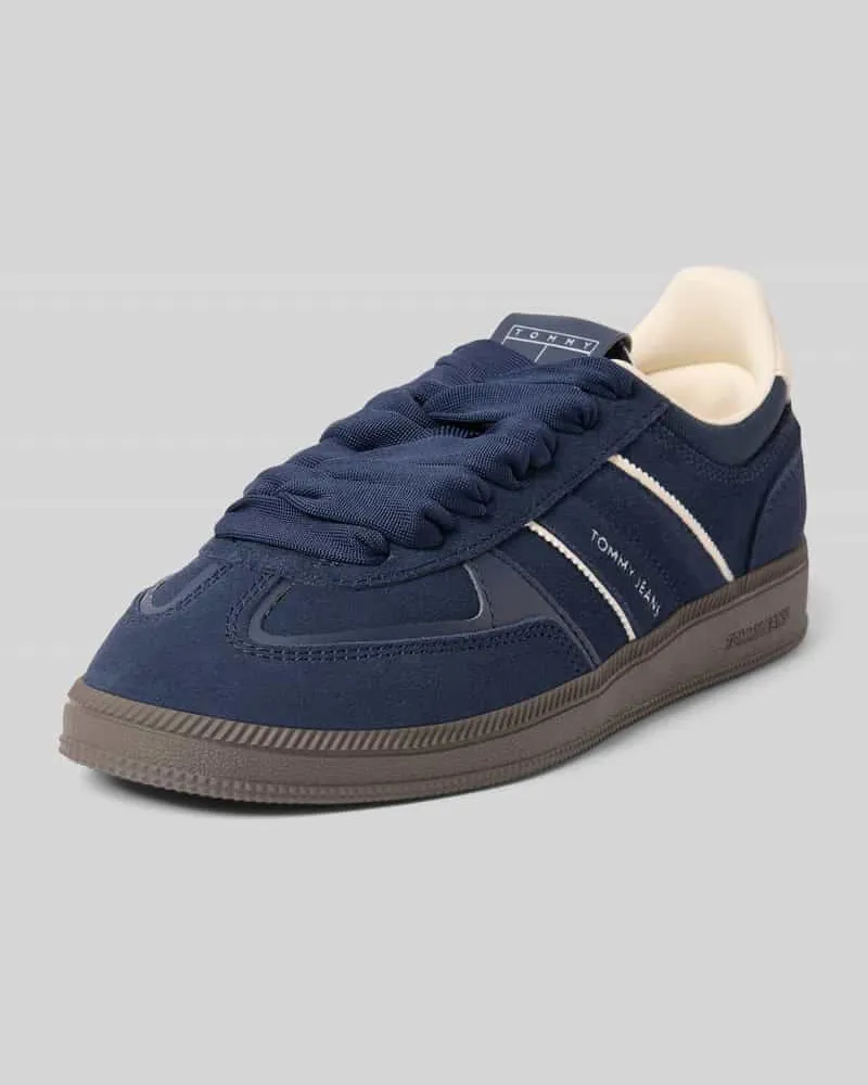 Tommy Hilfiger Low Top Sneaker aus echtem Rindsvelours Dunkelblau