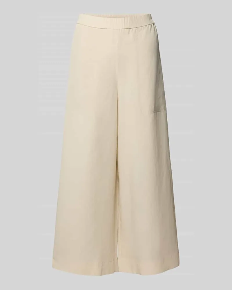 Marc O'Polo Wide Leg Culotte aus Lyocell-Leinen-Mix Sand