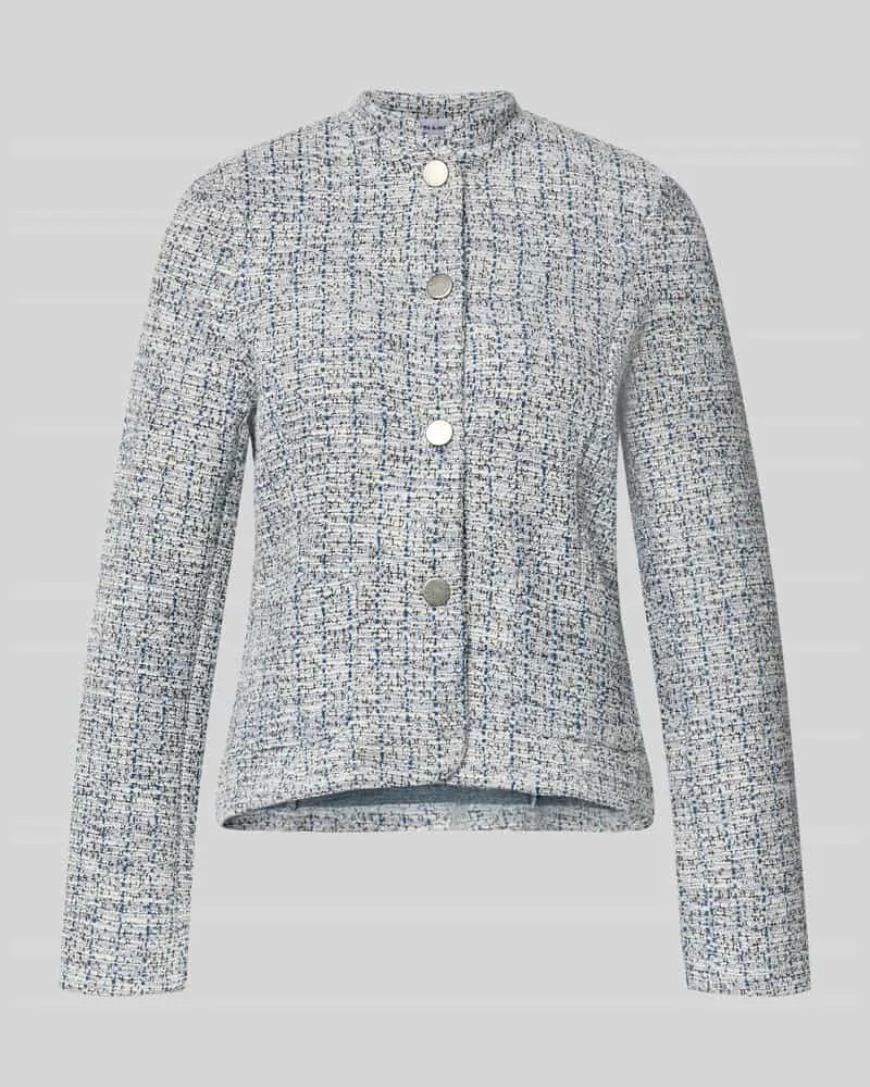 More & More Blazer in Bouclé-Optik Marine