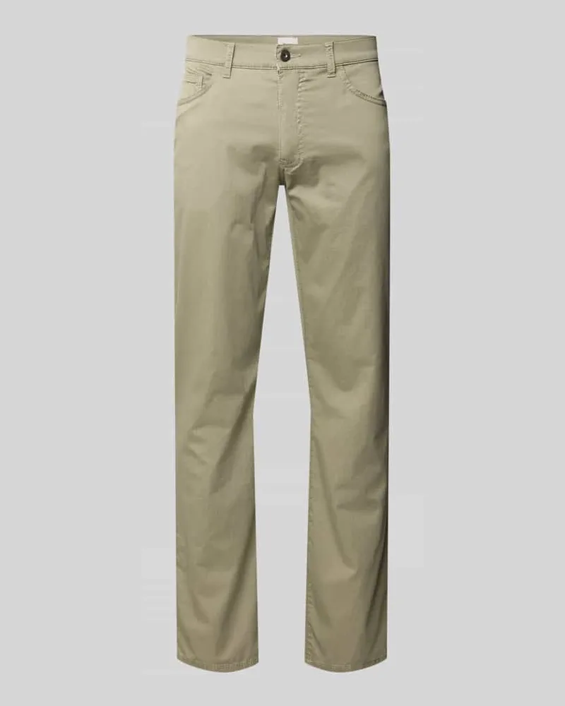Brax Hose mit Strukturmuster Modell 'Cadiz Khaki
