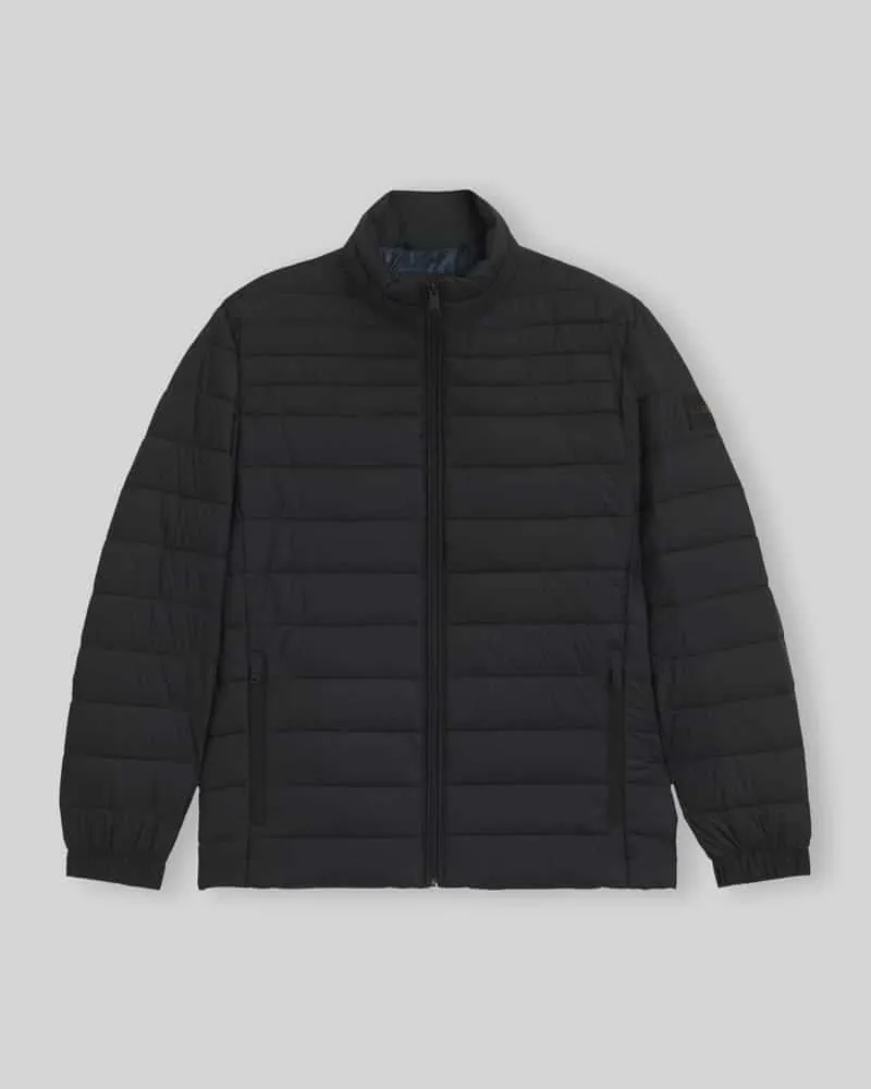 HUGO BOSS Regular Fit Steppjacke mit Reißverschlusstaschen Modell 'Oden2 Black