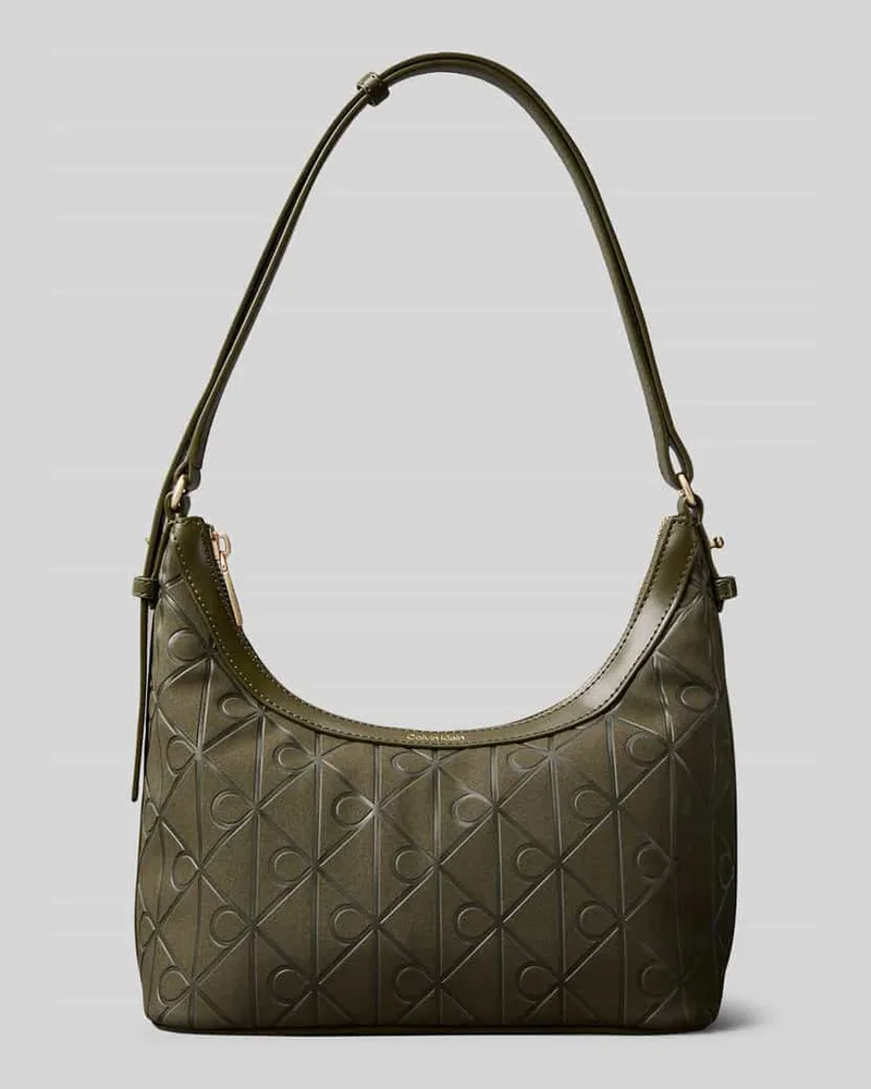 Calvin Klein Henkeltasche mit Logo-Prägung Oliv