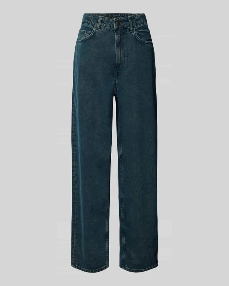 American Vintage Relaxed Fit Jeans mit Eingrifftaschen Modell 'TIUBAY Dunkelblau