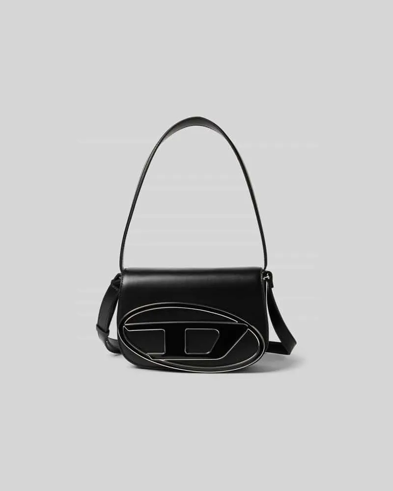 Diesel Shoulder Bag mit Logo-Detail Black