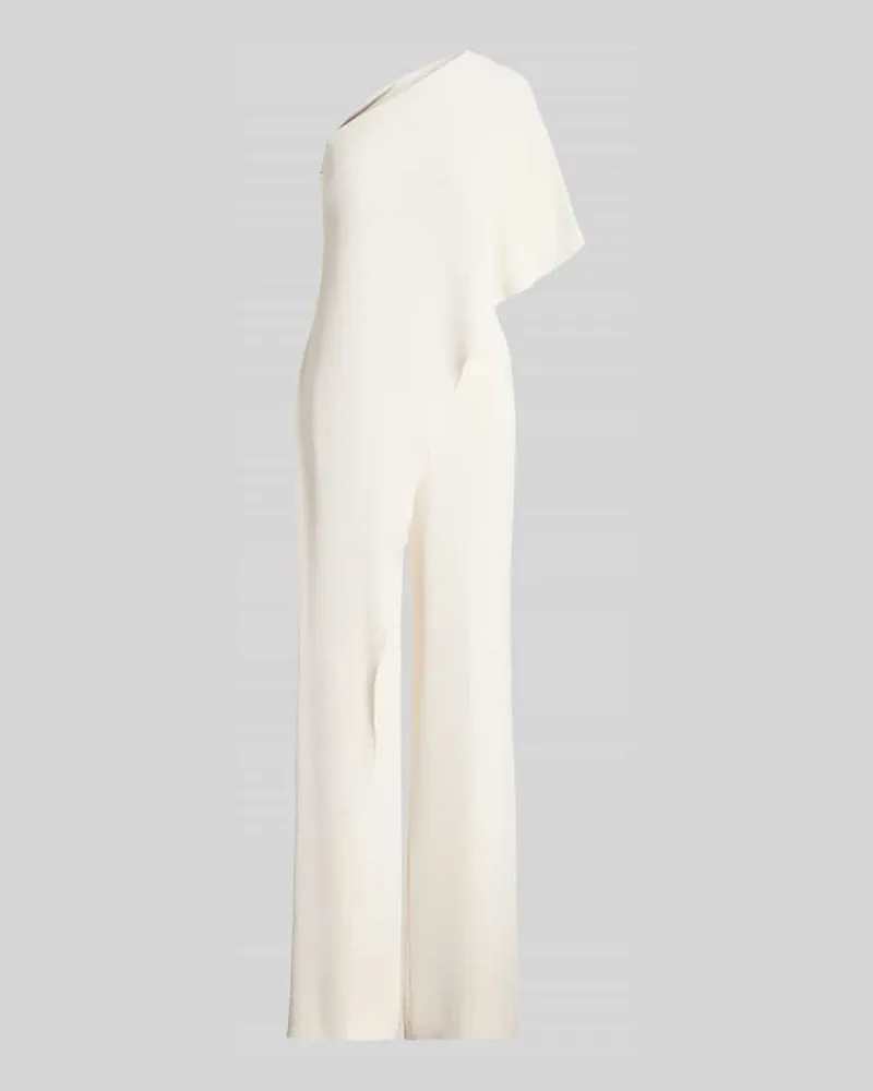 Ralph Lauren Jumpsuit mit One-Shoulder-Ausschnitt Beige