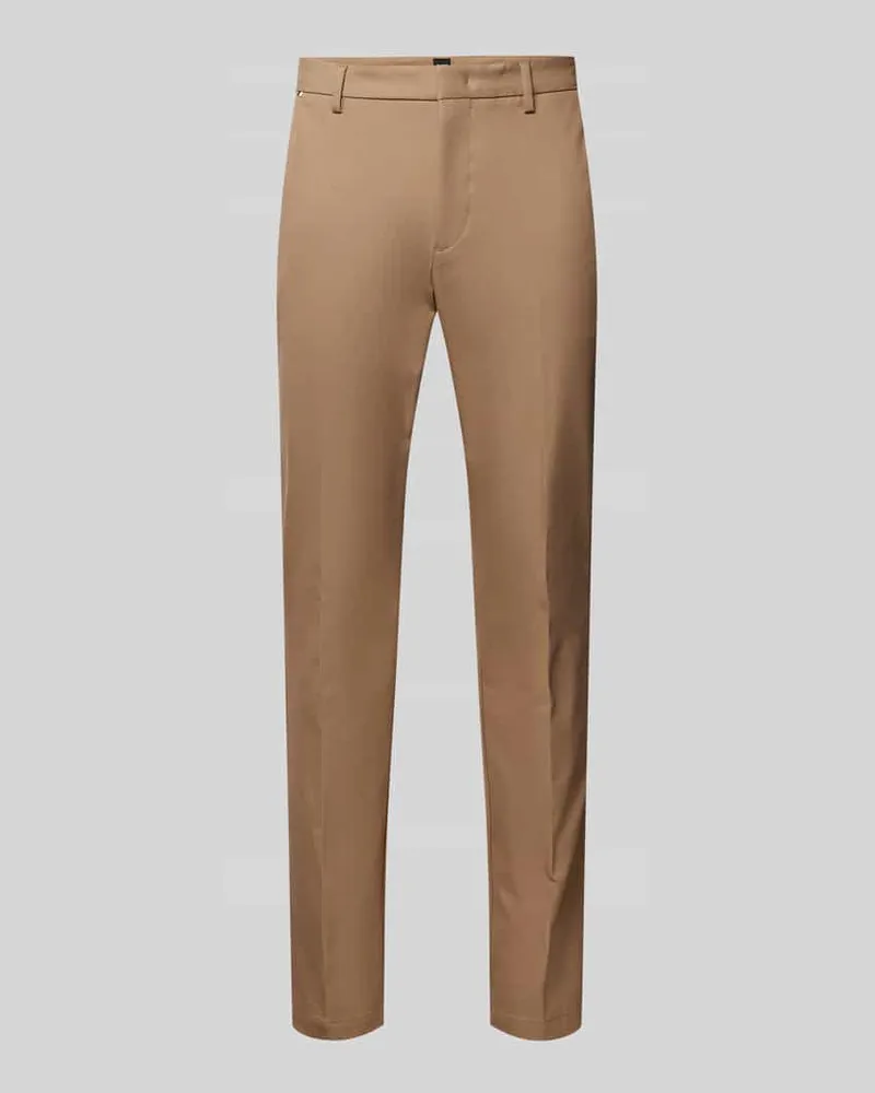 HUGO BOSS Slim Fit Hose Modell 'KAITO Beige