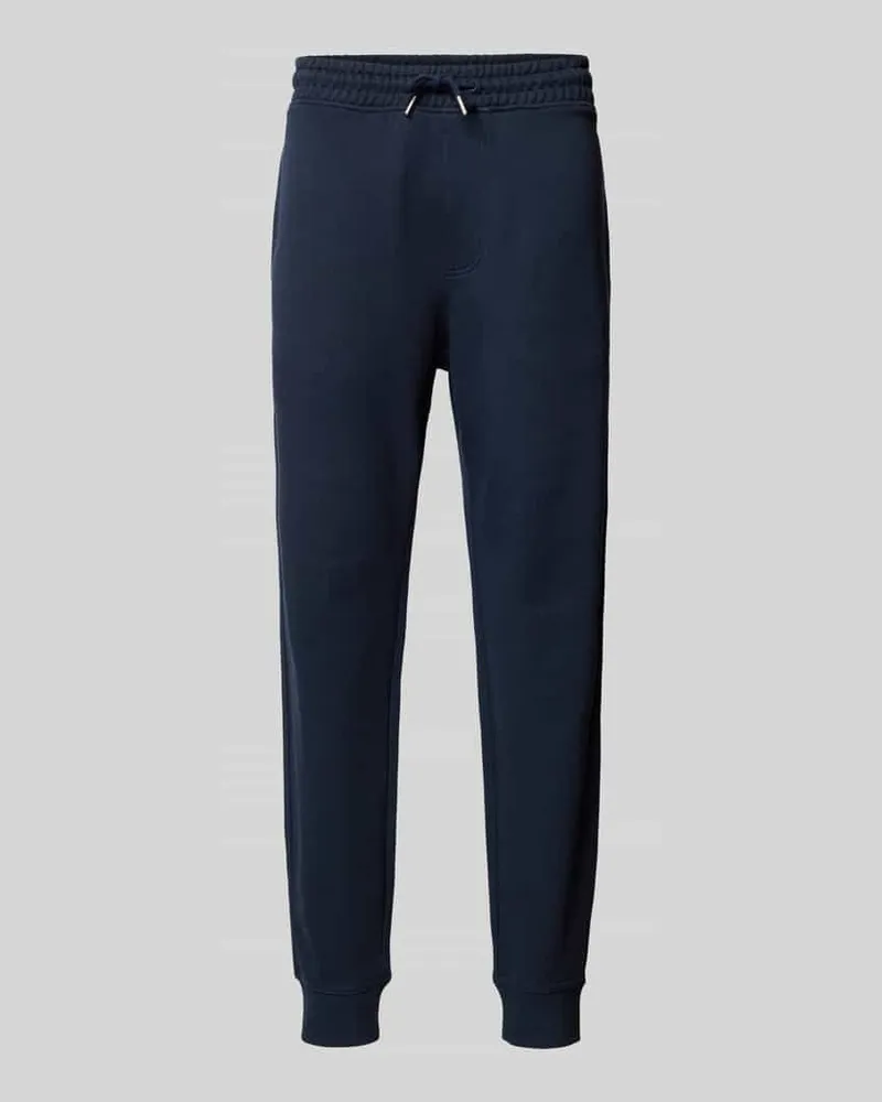 HUGO BOSS Regular Fit Sweatpants mit Tunnelzug Modell 'SeChup Dunkelblau