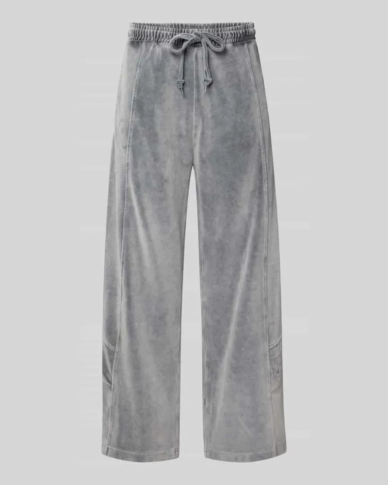 HUGO BOSS Oversized Sweatpants aus Baumwoll-Mix Modell 'DELSONI Mittelgrau