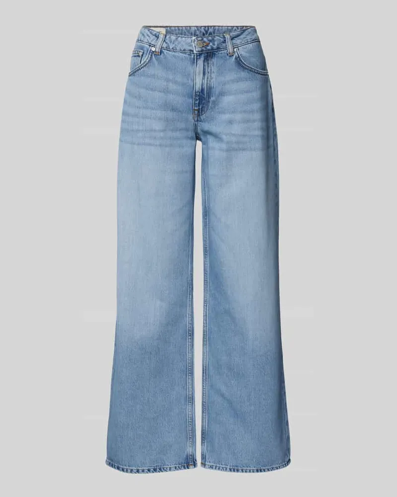 Gant Wide Leg Jeans im 5-Pocket-Design Hellblau