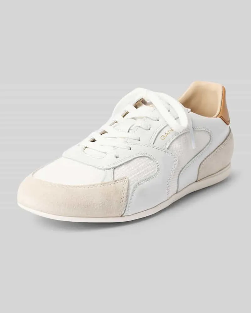 Gant Sneaker aus Leder mit Label-Detail Modell 'Sperly Weiss