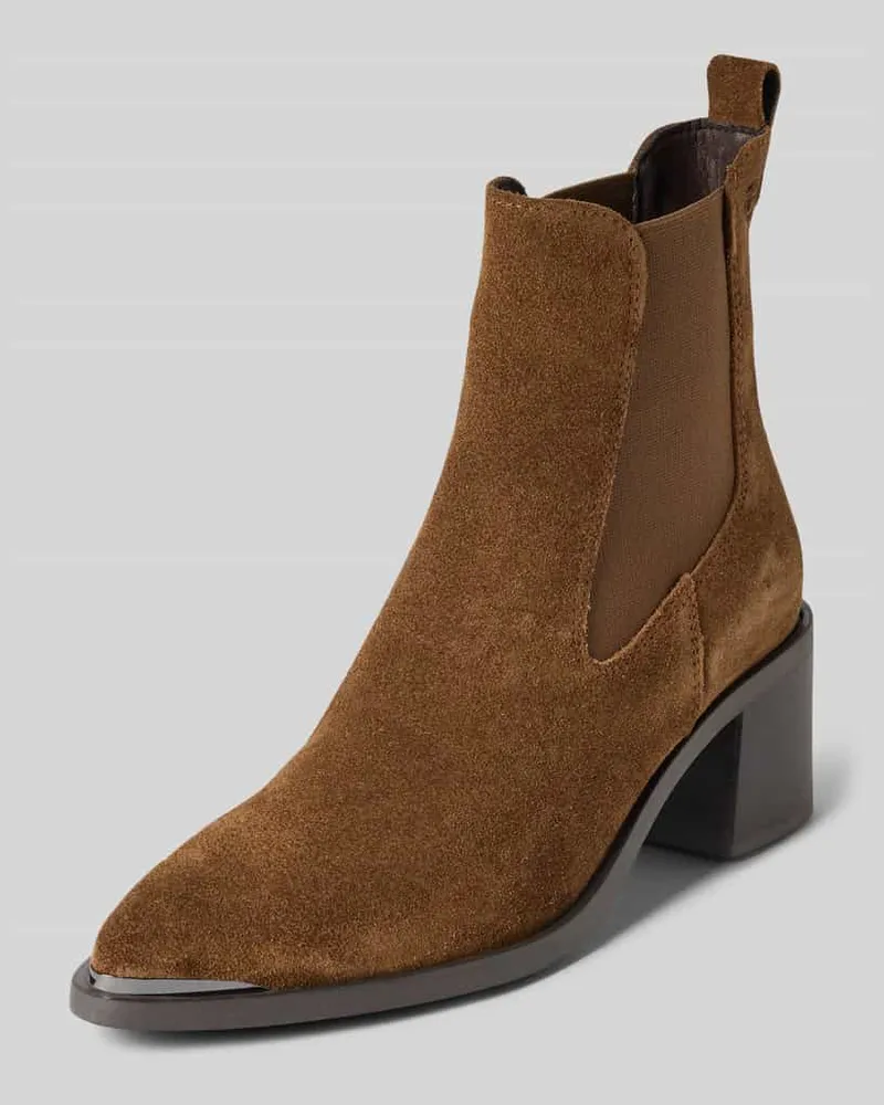 Tamaris Chelseas aus echtem Rindsleder Dunkelbraun