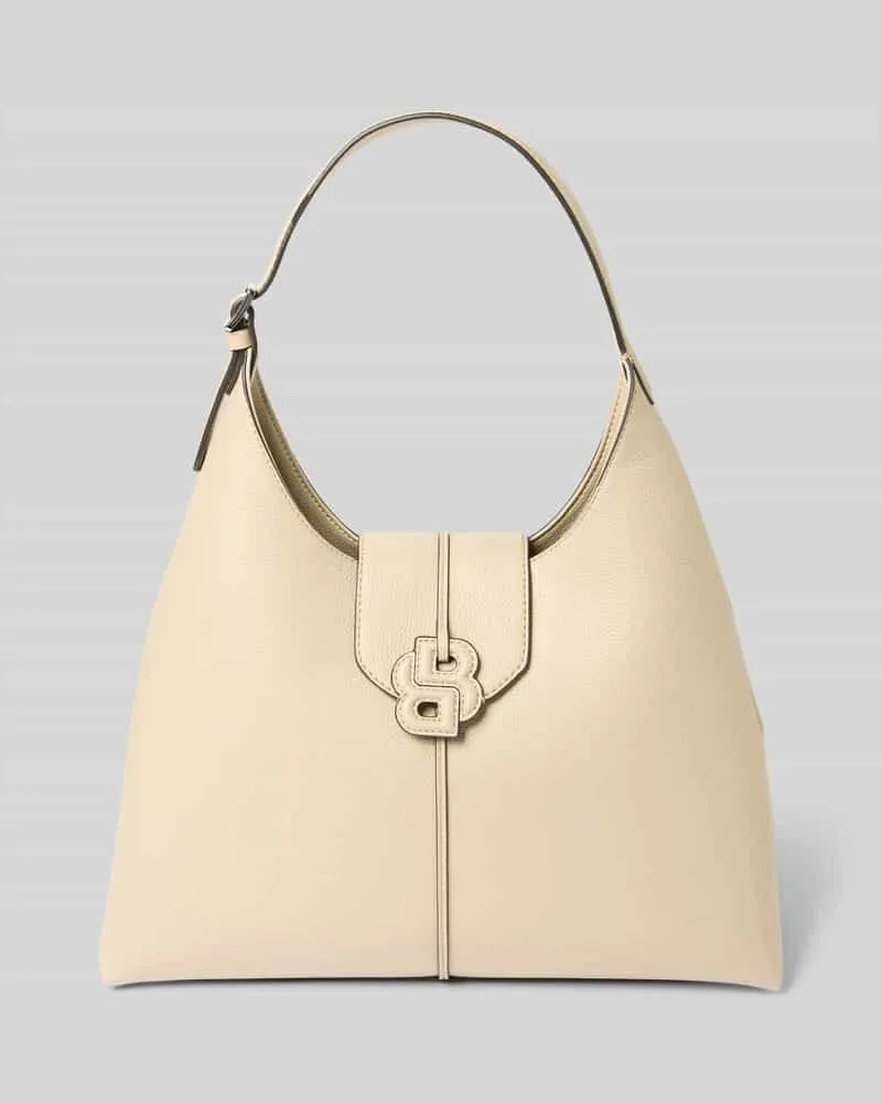 HUGO BOSS Umhängetasche mit Logo Applikation Beige