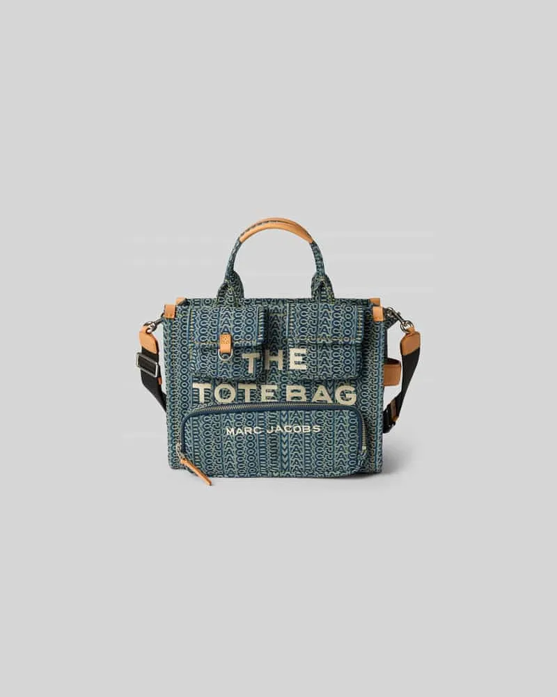 Marc Jacobs Tote Bag in Denim-Optik Jeansblau