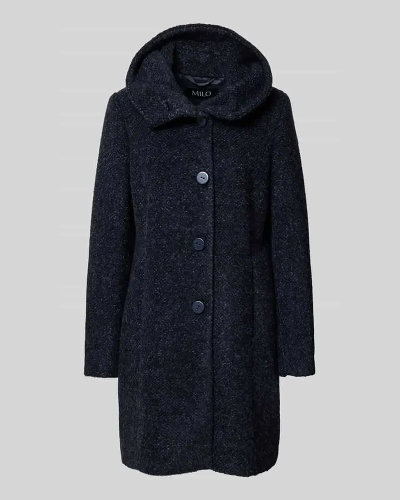 Milo Coats Mantel mit Kapuze und Knopfleiste Modell 'STELLA Marine