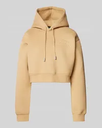 Dsquared2 Cropped Hoodie mit Kapuze Camel