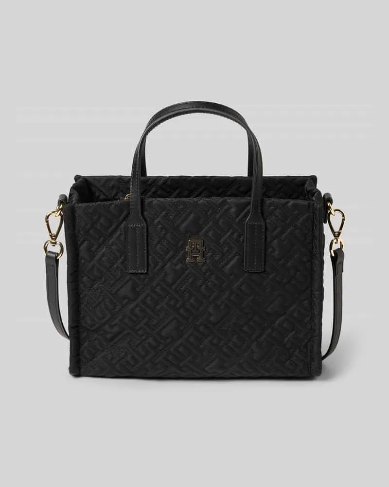 Tommy Hilfiger Henkeltasche mit abnehmbarem Schulterriemen Black