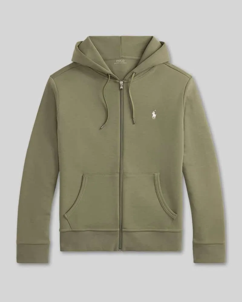 Ralph Lauren Regular Fit Sweatjacke aus Baumwoll-Mix Oliv
