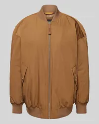 HUGO BOSS Bomberjacke mit seitlichen Druckknopftaschen Modell 'Piromba Camel