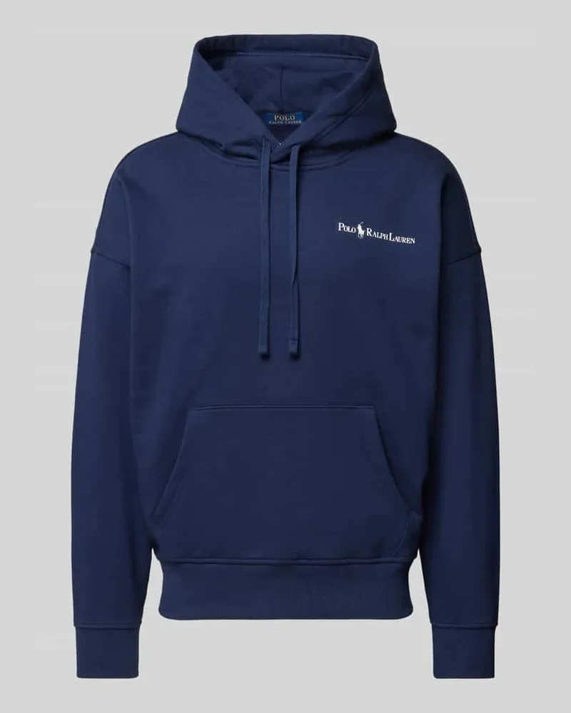 Ralph Lauren Hoodie mit Label-Print Modell 'HEAVY Marine