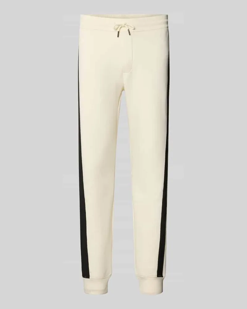 Armani Exchange Sweatpants mit Bordüre Weiss