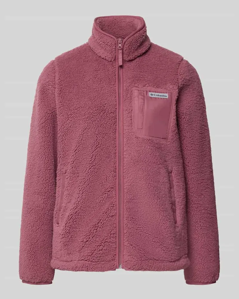 Columbia Sportswear Company Fleecejacke mit Stehkragen und Label-Detail Mauve