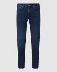 Tommy Hilfiger Straight Fit Jeans mit Stretch-Anteil Modell 'Denton Blau