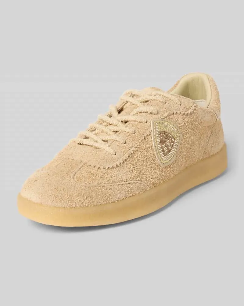 Blauer Sneaker mit Label-Detail Modell 'AURORA01 Beige