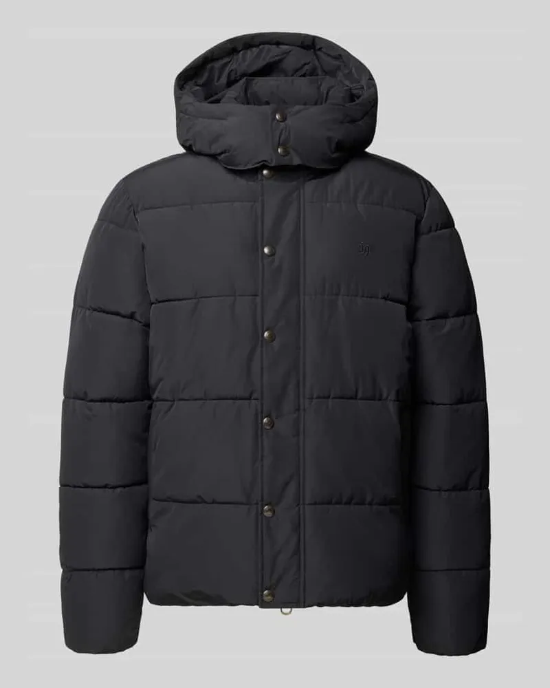 Superdry. Steppjacke mit Kapuze und Reißverschluss Black