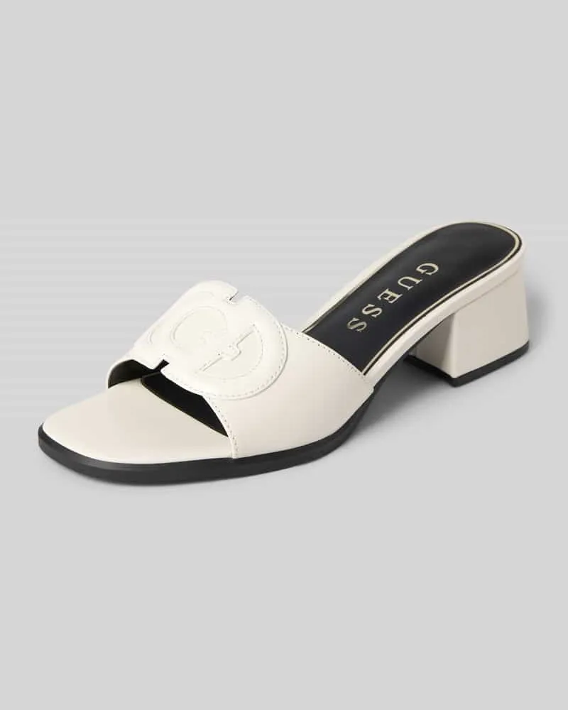 Guess Sandalette aus echtem Leder Modell 'CERINNA Weiss