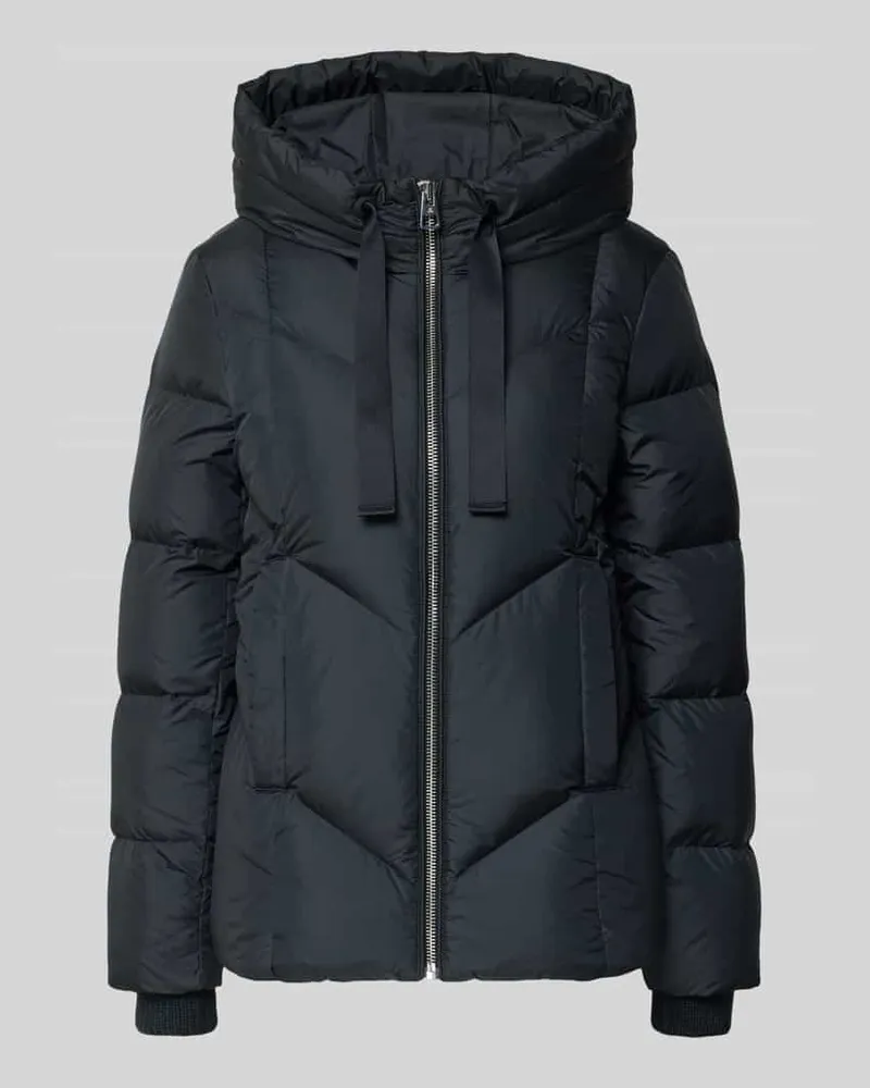 Marc O'Polo Regular Fit Daunenjacke mit Label Print Marine