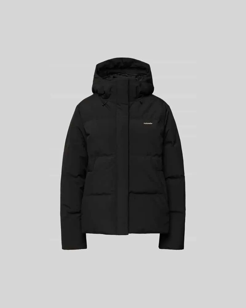Holzweiler Steppjacke mit Kapuze Black