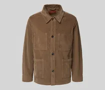 Regular Fit Hemdjacke aus Cord Modell 'St.Honoré