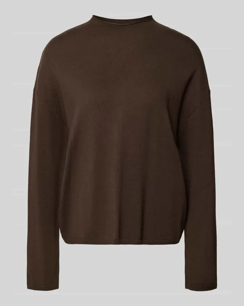 Marc O'Polo Turtleneck mit Label-Detail Dunkelbraun
