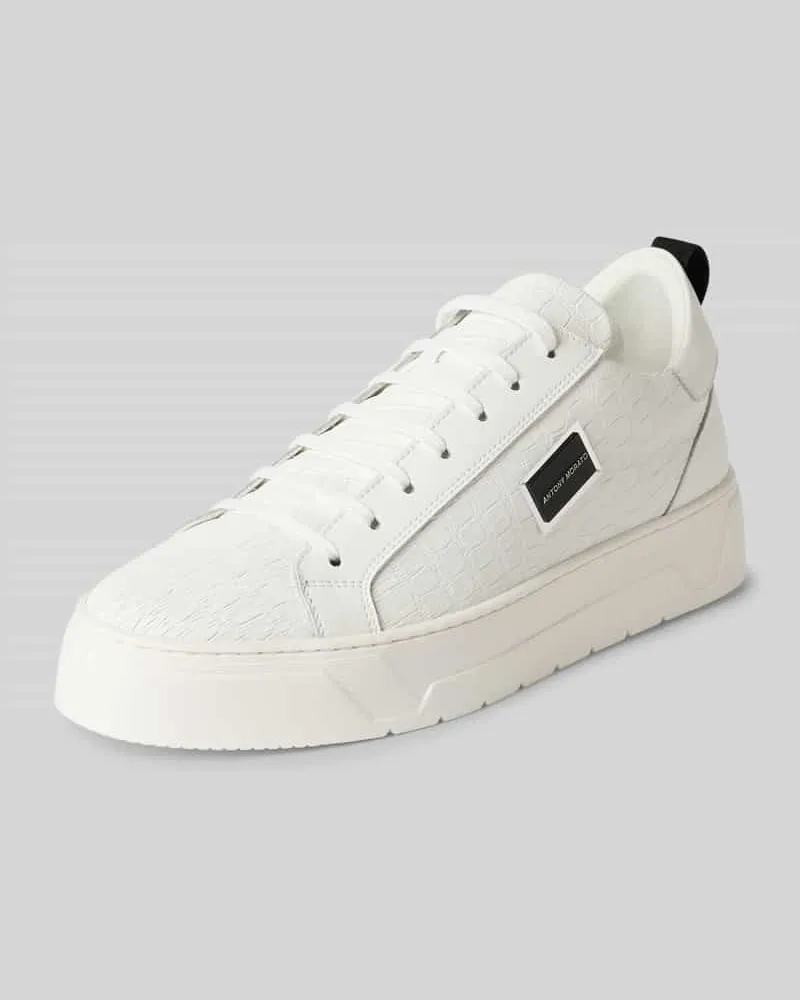 Antony Morato Sneaker mit Schnürverschluss Weiss