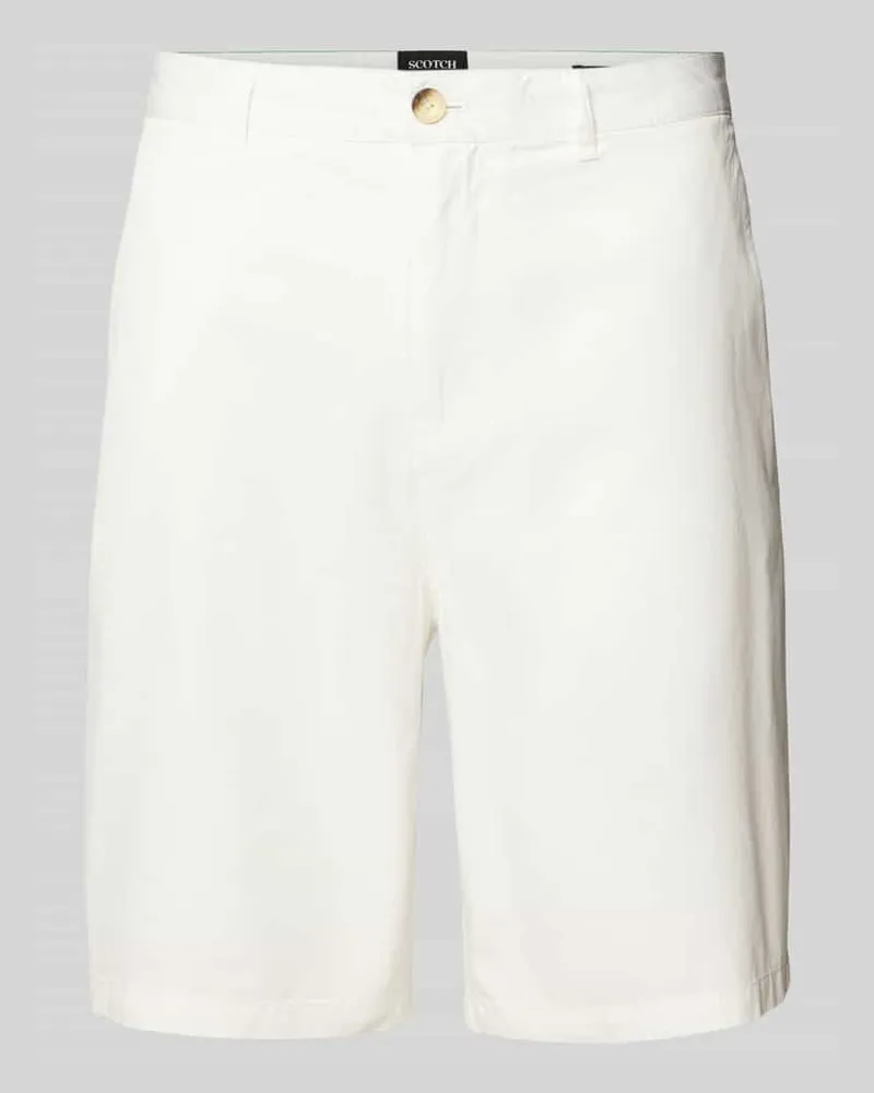 Scotch&Soda Bermudas in unifarbenem Design Modell 'STUART Weiss