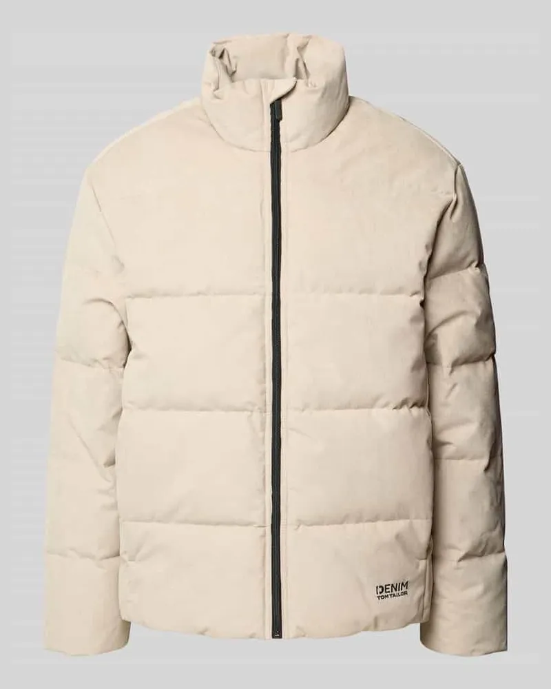Tom Tailor Regular Fit Steppjacke aus Cord Beige