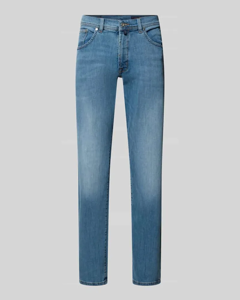 Pierre Cardin Relaxed Fit Jeans mit Eingrifftaschen Modell 'Dijon Hellblau