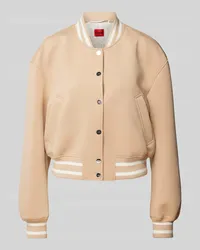 HUGO BOSS Bomberjacke mit Druckknopfleiste Modell 'ARITA Beige