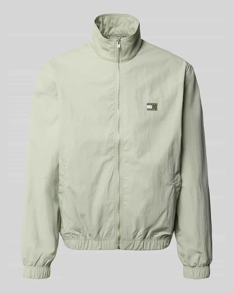 Tommy Hilfiger Regular Fit Blouson mit Stehkragen Schilf