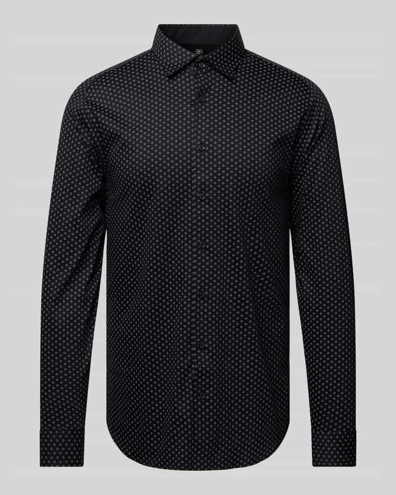 DESOTO Slim Fit Businesshemd mit Stretch-Anteil Royal