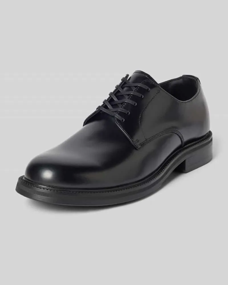 Selected Schnürschuhe aus echtem Rindsleder Modell 'BOBBY Black