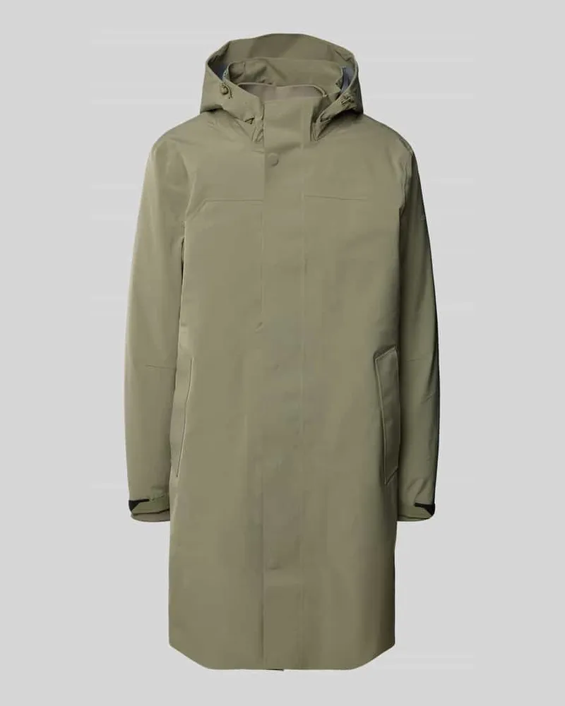 Calvin Klein Parka mit Kapuze und Ärmelriegeln Oliv