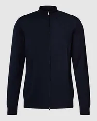 HUGO BOSS Cardigan mit Label-Detail Modell 'Balonso Dunkelblau