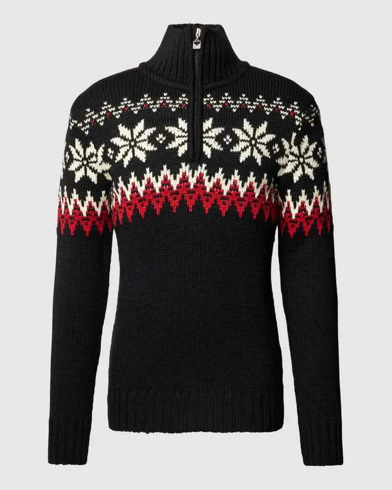 Dale of Norway Strickpullover mit Stehkragen Modell 'Myking Black