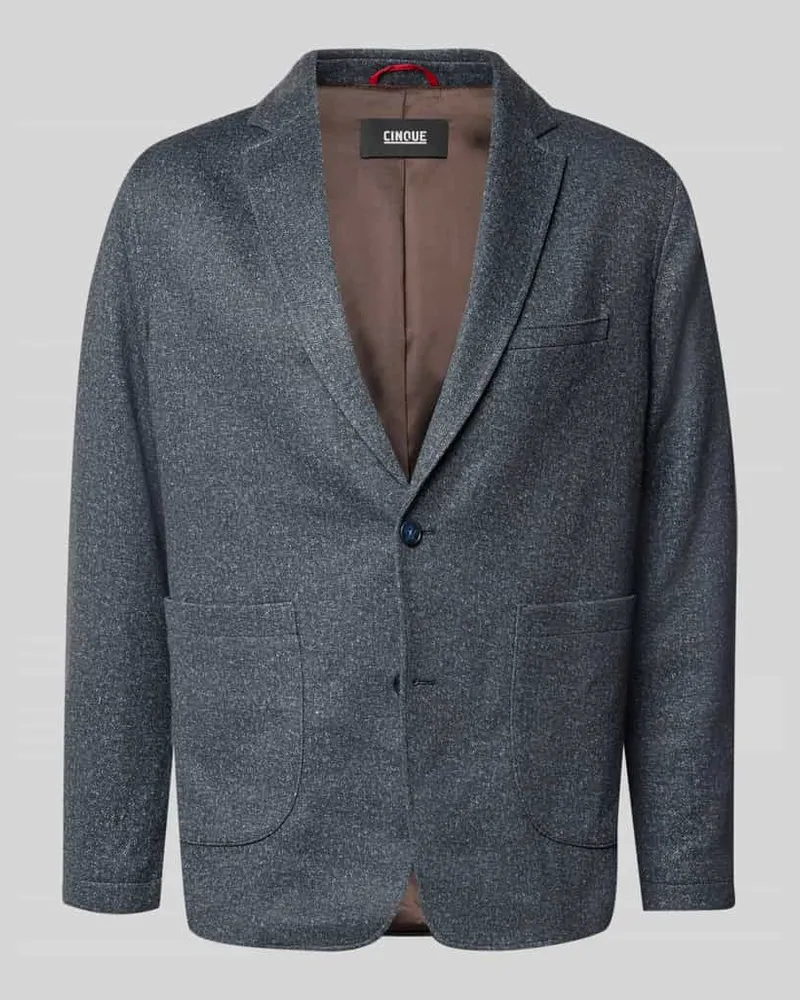 cinque Regular Fit Sakko mit aufgesetzten Taschen Modell 'Monza Blau