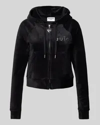 Juicy Couture Sweatjacke mit Label-Strasssteinbesatz Modell 'MADISON Black