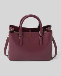 Ralph Lauren Handtasche aus Rindsleder mit Label-Details Modell 'MARCY Dunkelrot