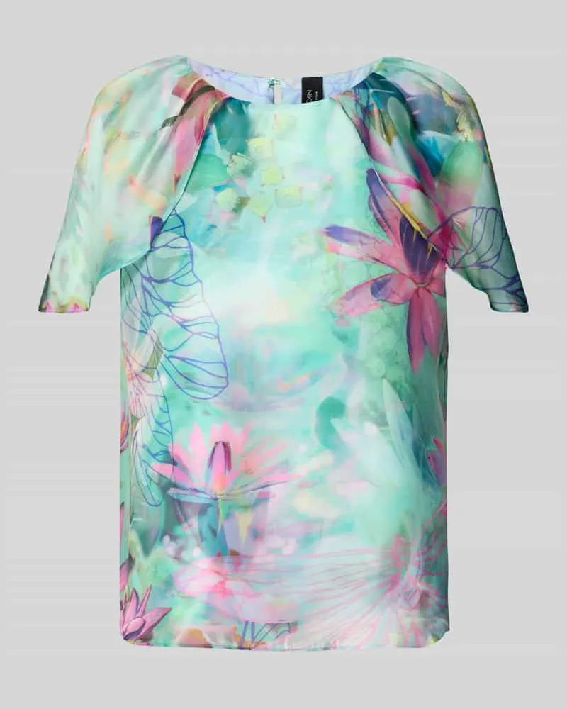 Marc Cain Blusenshirt mit Rundhalsausschnitt Gruen